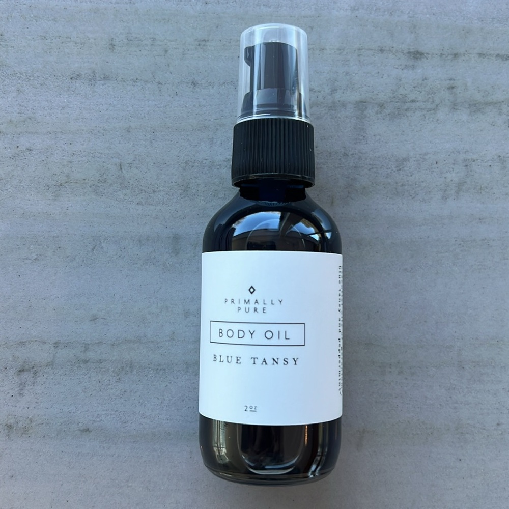 New Primally Pure Blue Tansy Body Oil 2oz